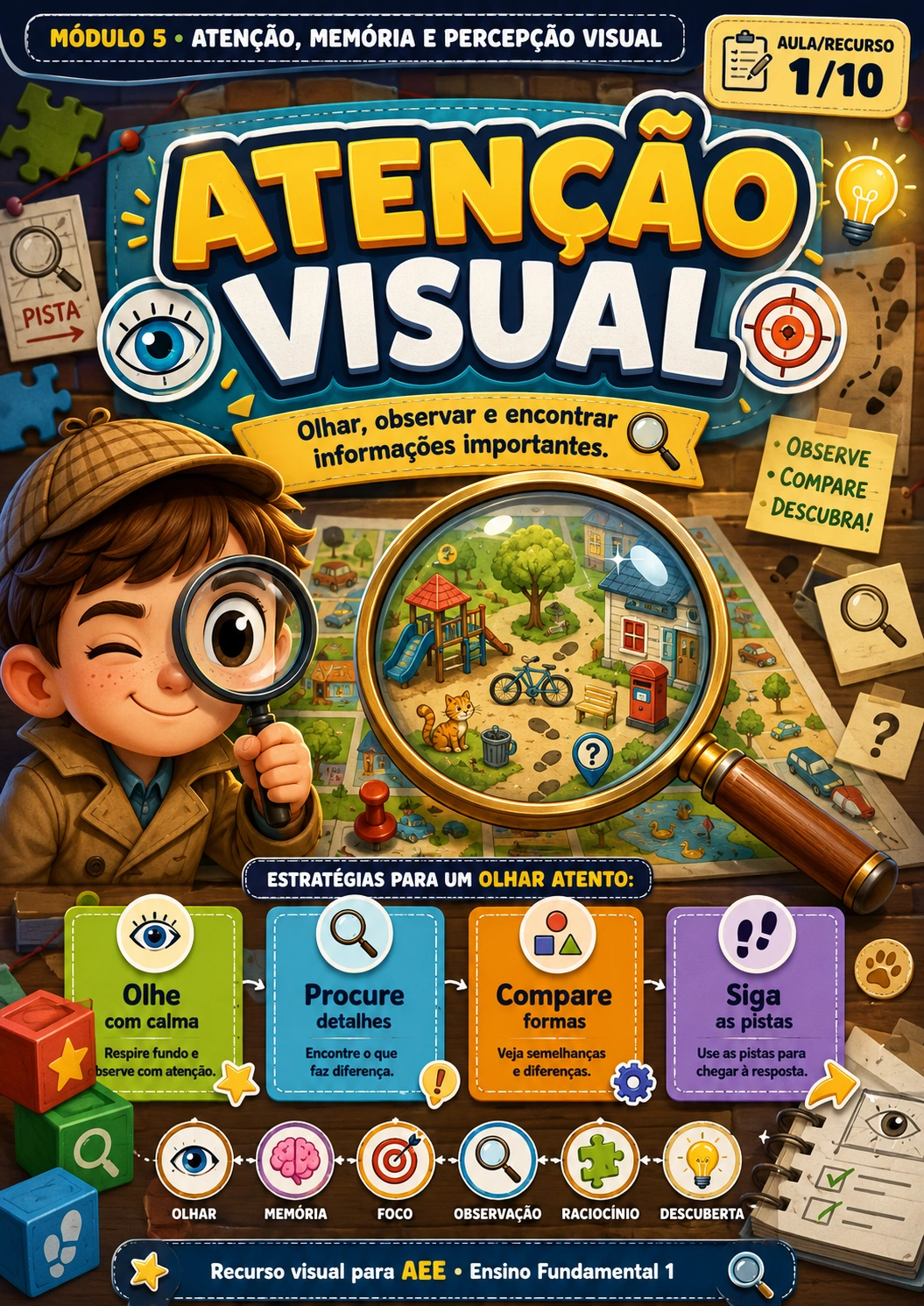 Atenção visual - Módulo 5 de Atenção, Memória e Percepção Visual
