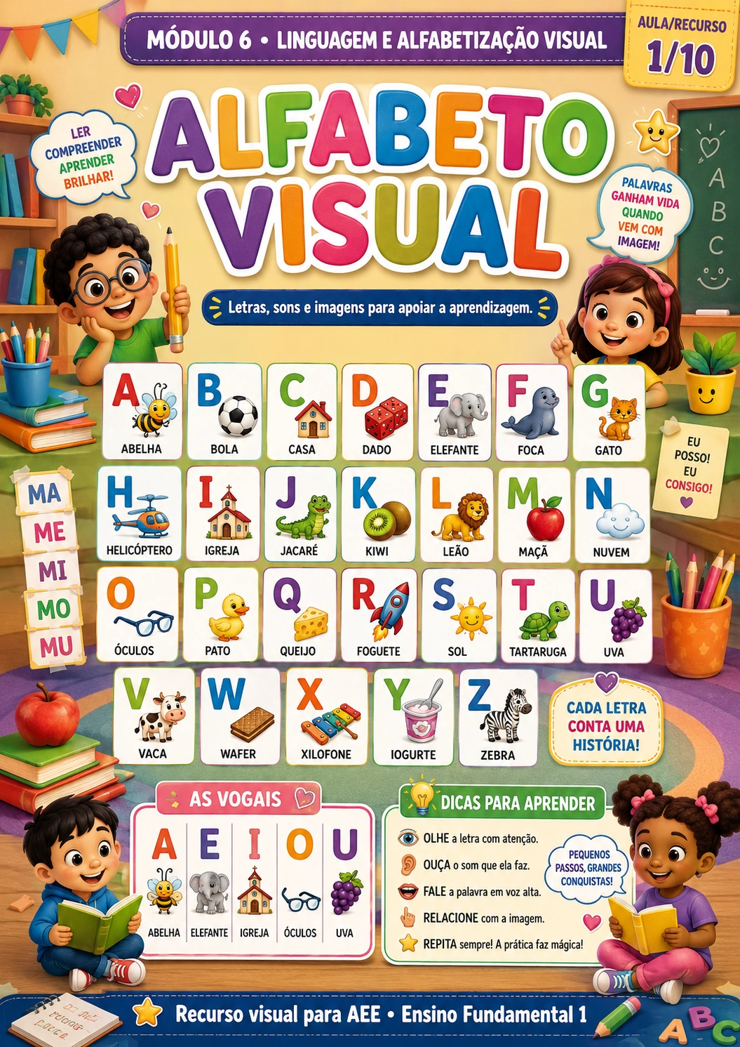 Alfabeto visual - Módulo 6 de Linguagem e Alfabetização Visual